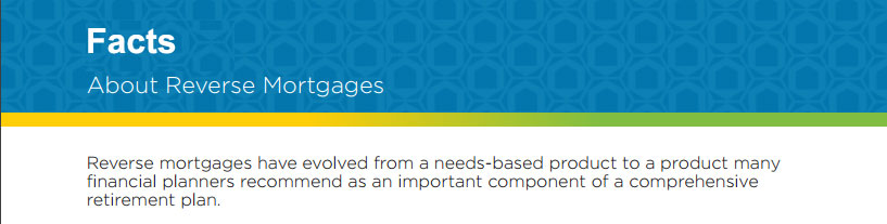 Facts About Reverse Mortgage