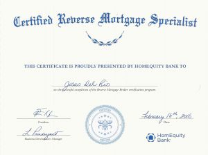 Certified reverse mortgage specialist - Jesus Del Rio