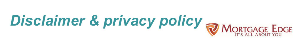 Disclaimer & privacy policy