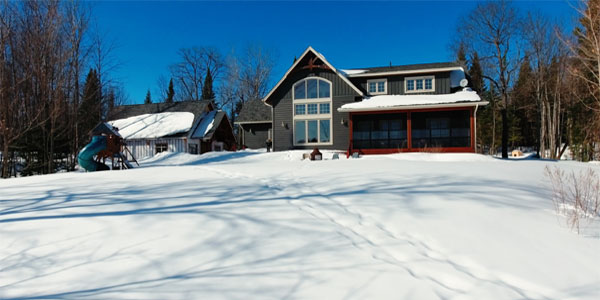 Haliburton winter home