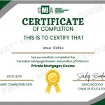Private Mortgage Certificate